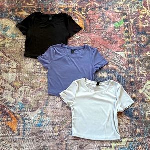 Shein cropped tees